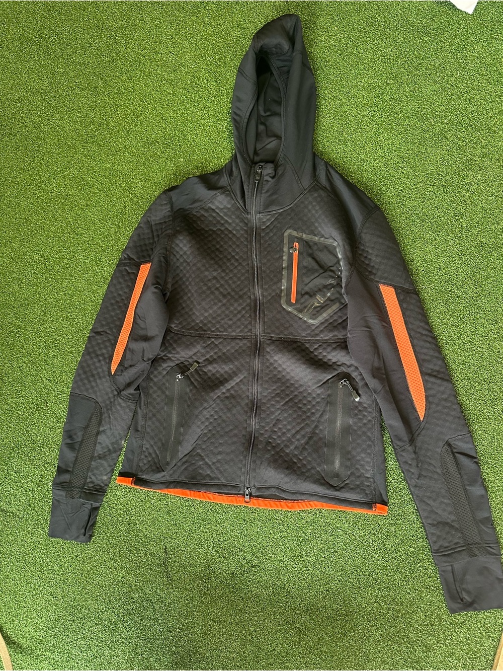 Ralph Lauren RLX Hybrid Quilted Full-Zip Tech Hoodie Jacket